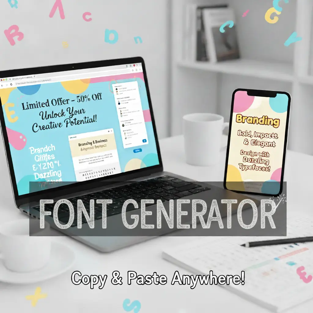 Use font generator in branding and business