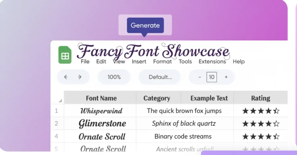 Stylish fonts for excel sheets | Word | powerpoint