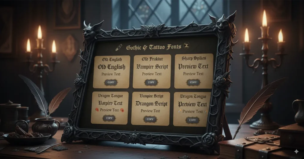 introduction of gothic font generator 