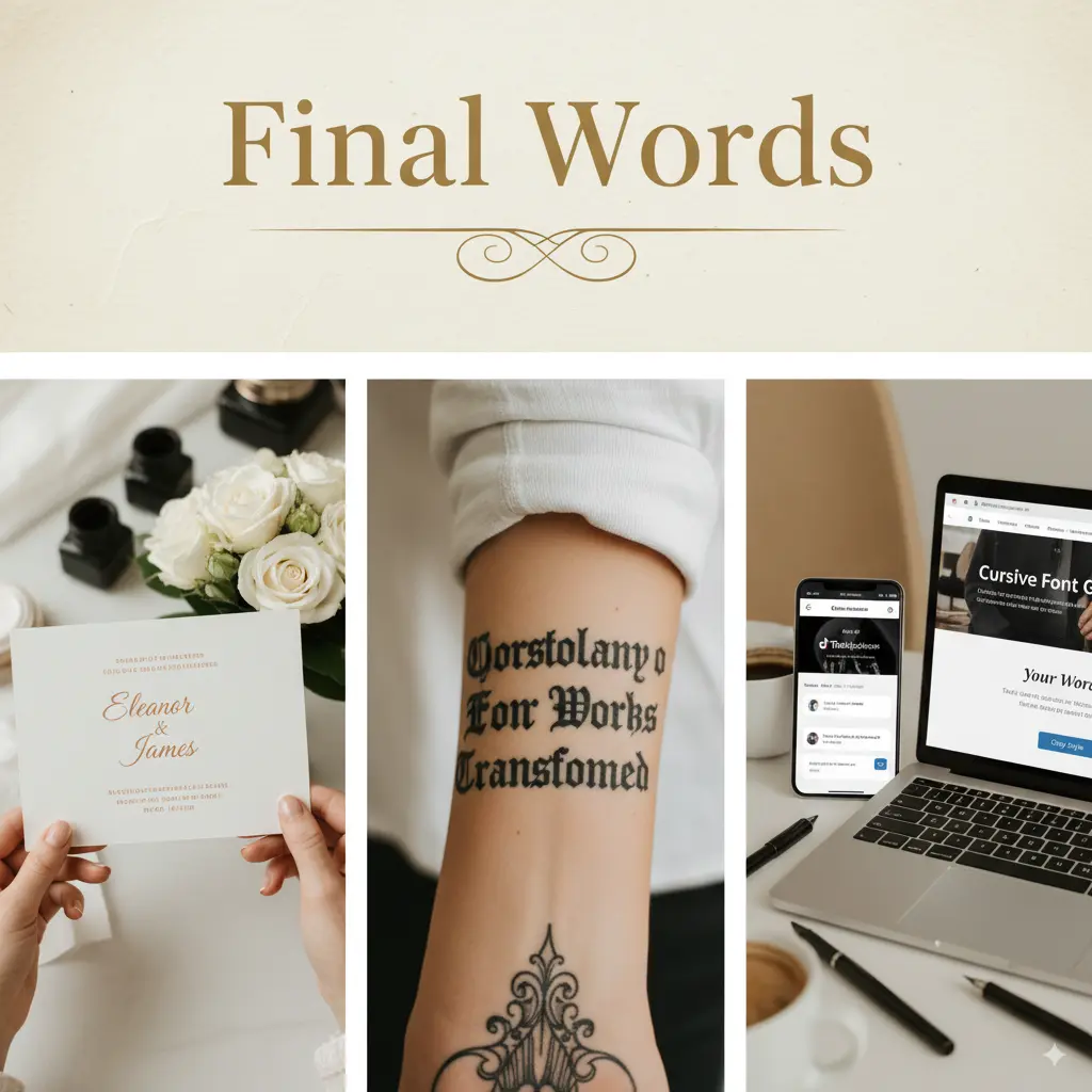 Cursive font generator