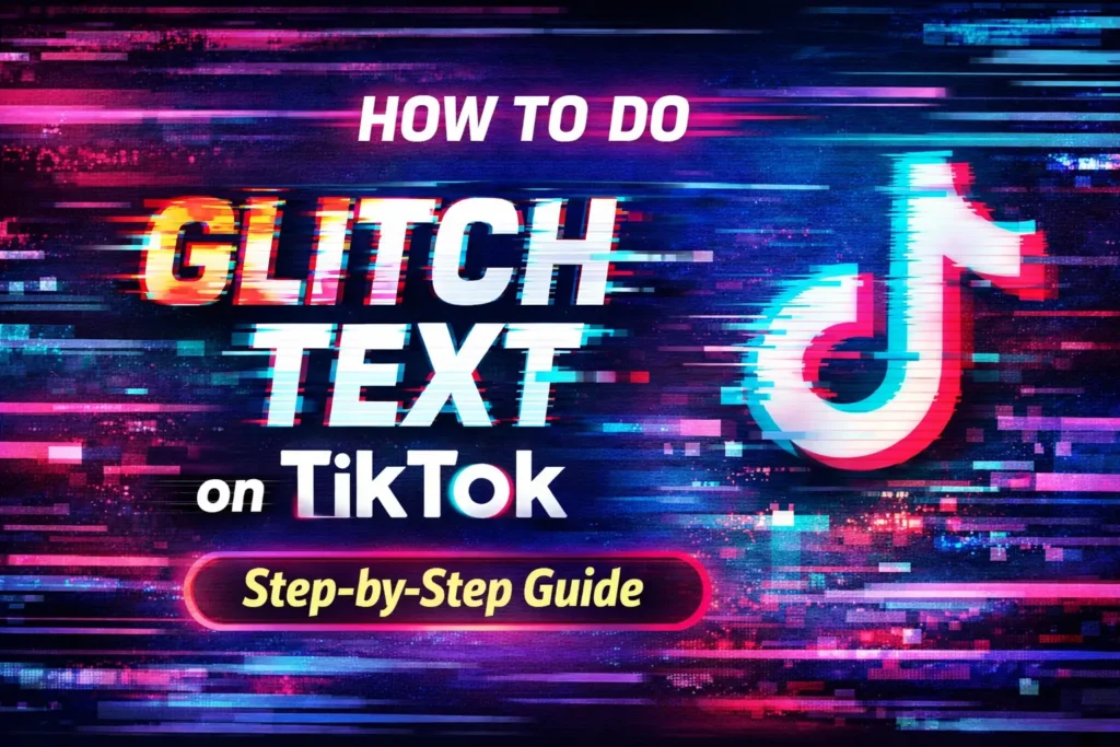 glitch text on tiktok