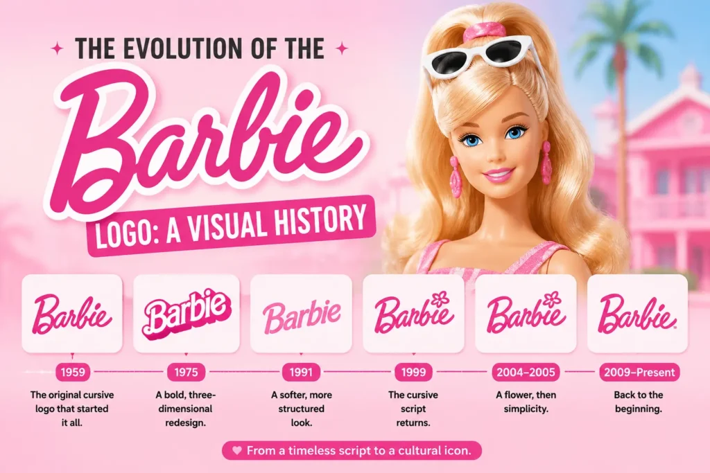 The History of the Barbie Logo: From 1959 to the 2023 Movie 7 baribie fonts